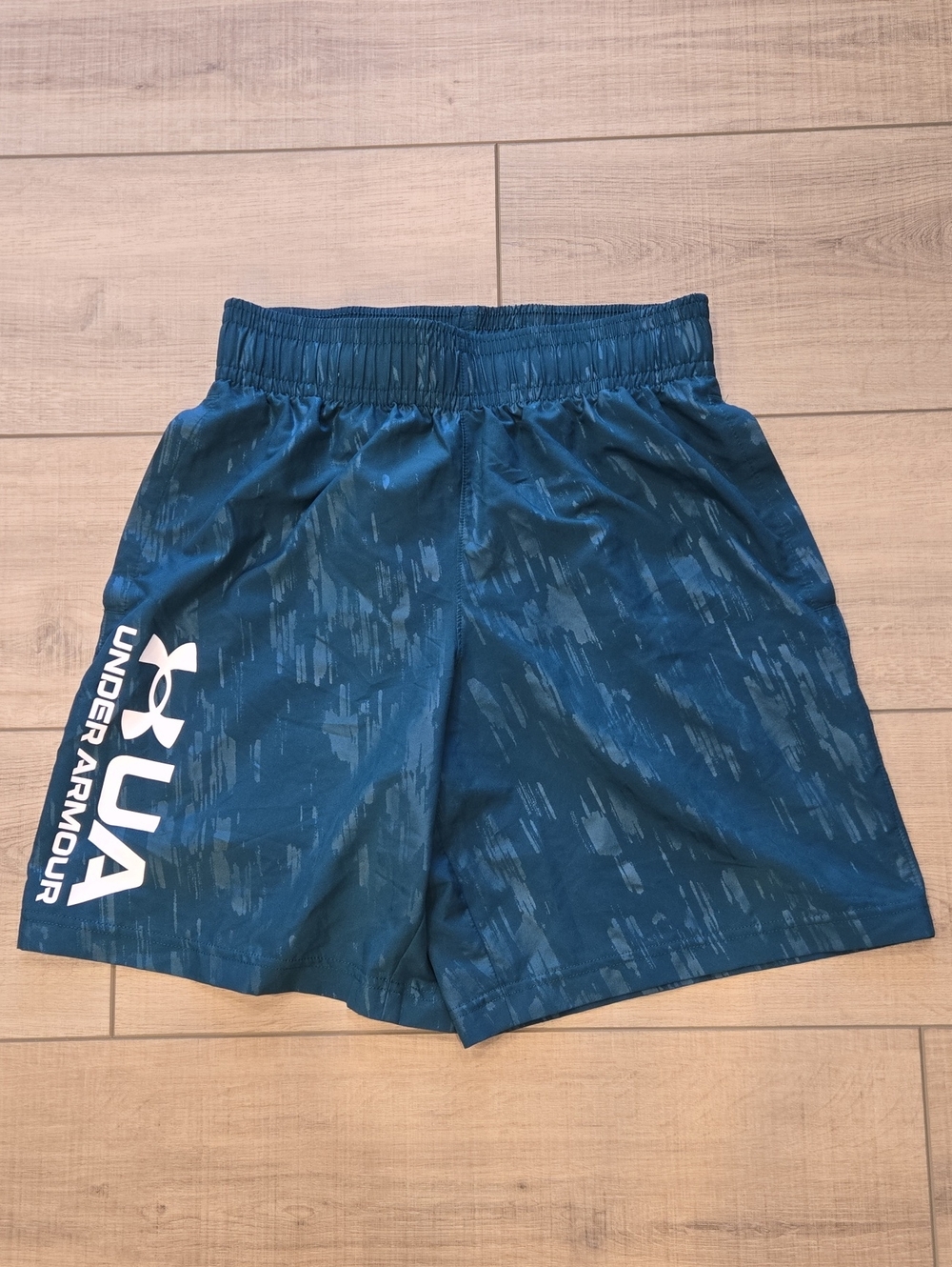 Under Armour Men's Teal Patterned Athletic Shorts
